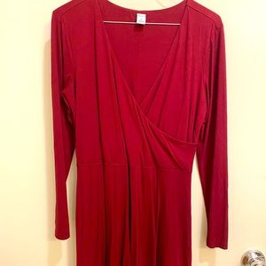 Maroon Old navy wrap dress
